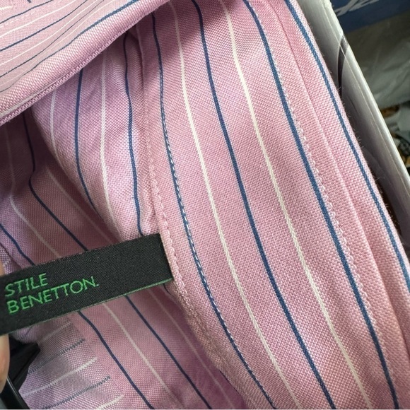 Stile Benneton Mens button up shirt size Small - Picture 9 of 10